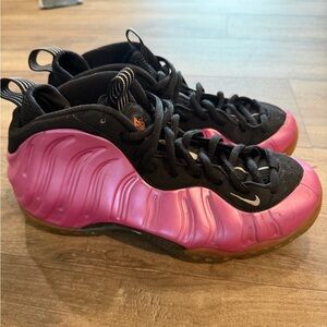 Nike Foamposite Pink and Black Sneakers